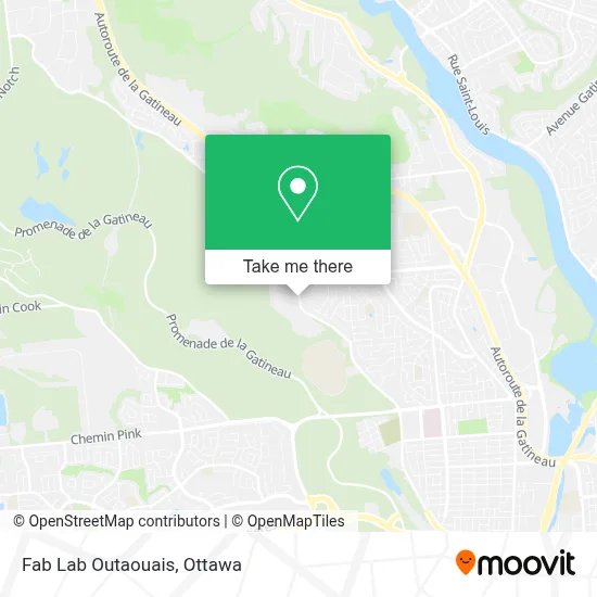 Fab Lab Outaouais map
