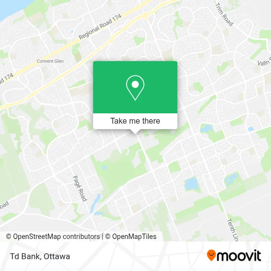 Td Bank map