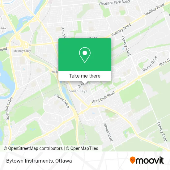 Bytown Instruments map