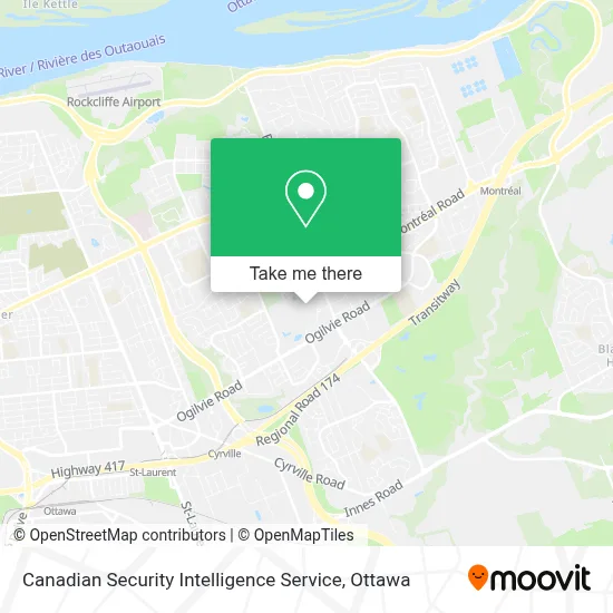 Canadian Security Intelligence Service map