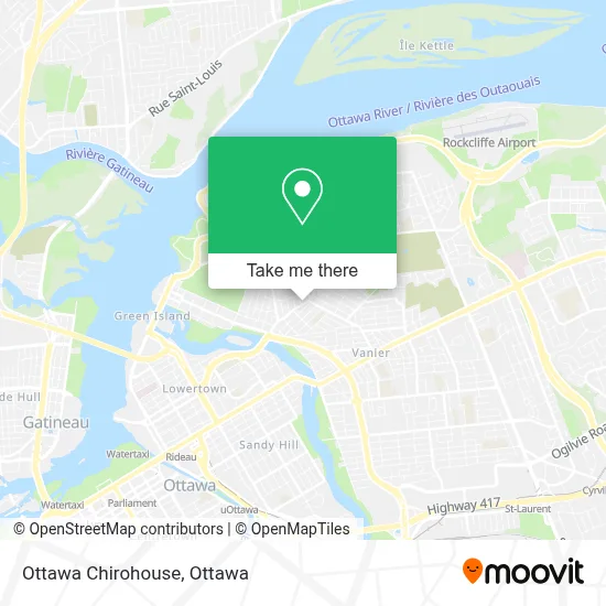 Ottawa Chirohouse map