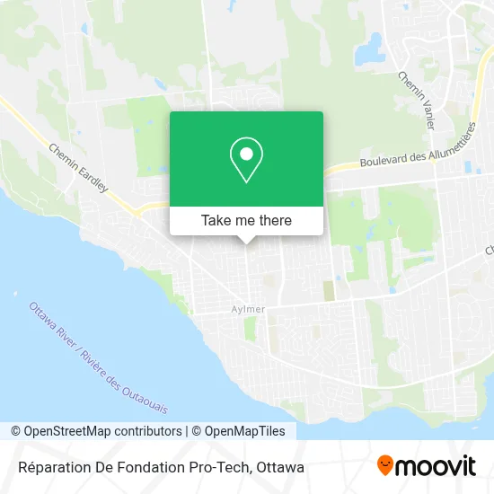 Réparation De Fondation Pro-Tech map
