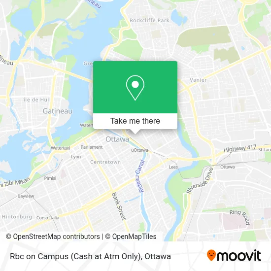 Rbc on Campus (Cash at Atm Only) map