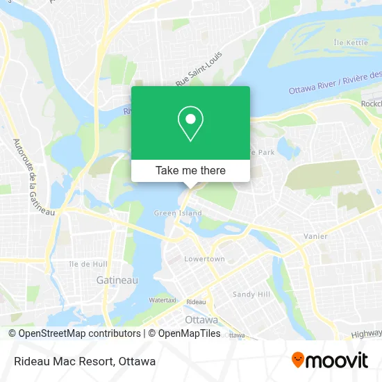 Rideau Mac Resort map