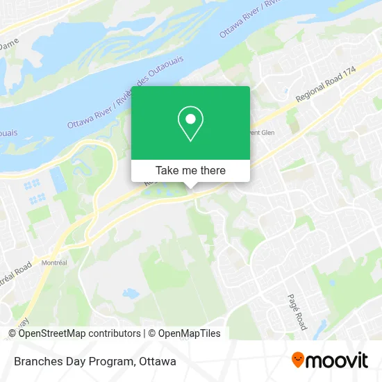Branches Day Program map