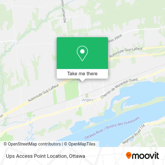 Ups Access Point Location map