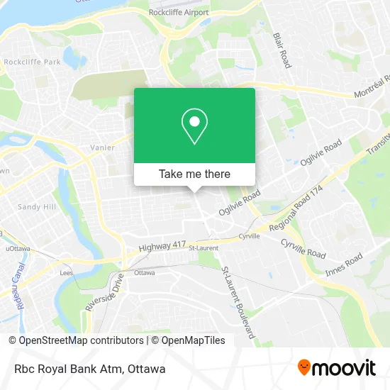 Rbc Royal Bank Atm map