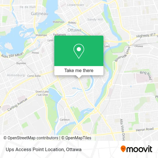 Ups Access Point Location map