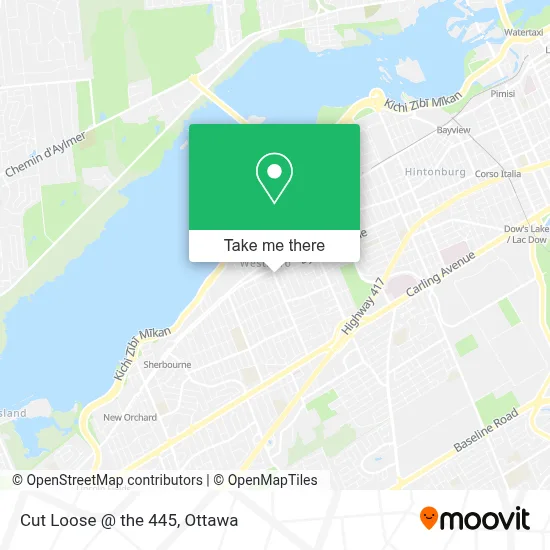 Cut Loose @ the 445 map