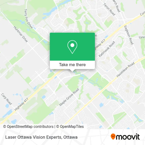 Laser Ottawa Vision Experts map