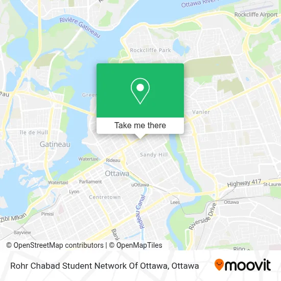 Rohr Chabad Student Network Of Ottawa map