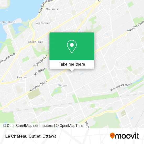 Le Château Outlet map