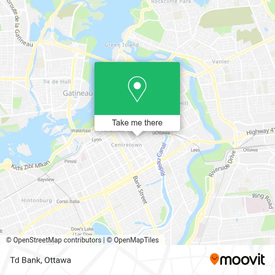Td Bank map