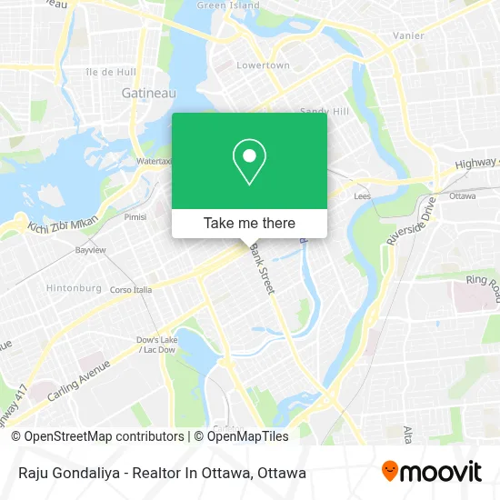 Raju Gondaliya - Realtor In Ottawa map