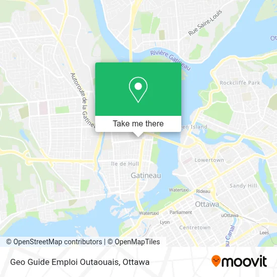 Geo Guide Emploi Outaouais map