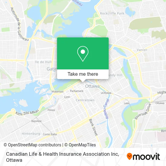 Canadian Life & Health Insurance Association Inc map