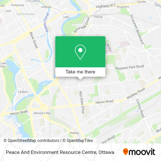 Peace And Environment Resource Centre map