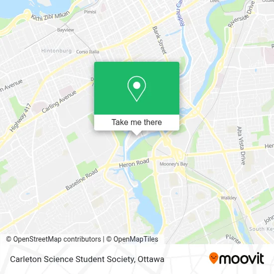 Carleton Science Student Society map