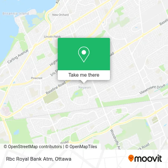Rbc Royal Bank Atm map