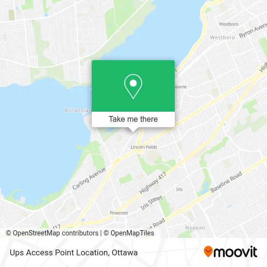 Ups Access Point Location map