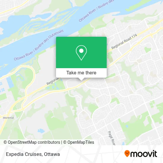 Expedia Cruises map