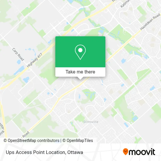 Ups Access Point Location map