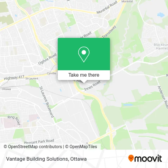 Vantage Building Solutions map