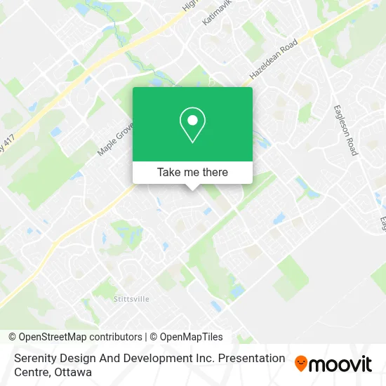 Serenity Design And Development Inc. Presentation Centre map