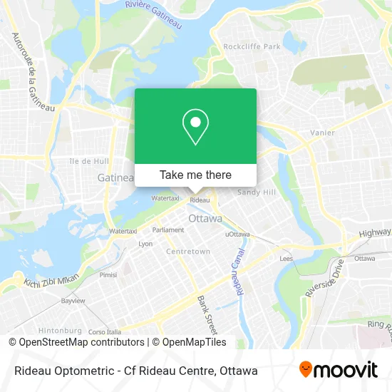 Rideau Optometric - Cf Rideau Centre map