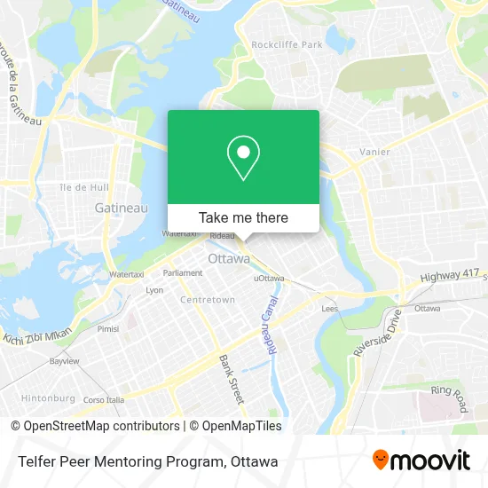 Telfer Peer Mentoring Program map