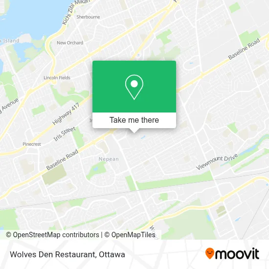 Wolves Den Restaurant map