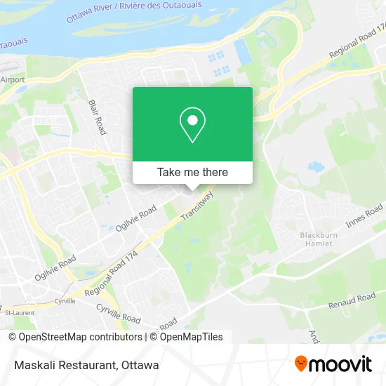 Maskali Restaurant map
