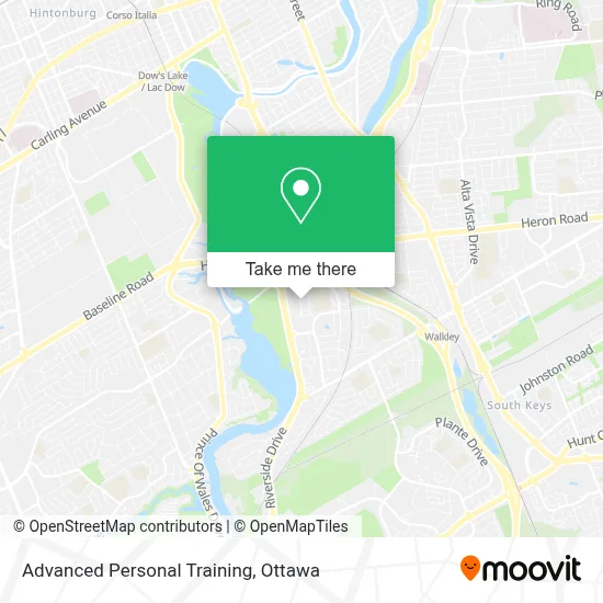 Advanced Personal Training map