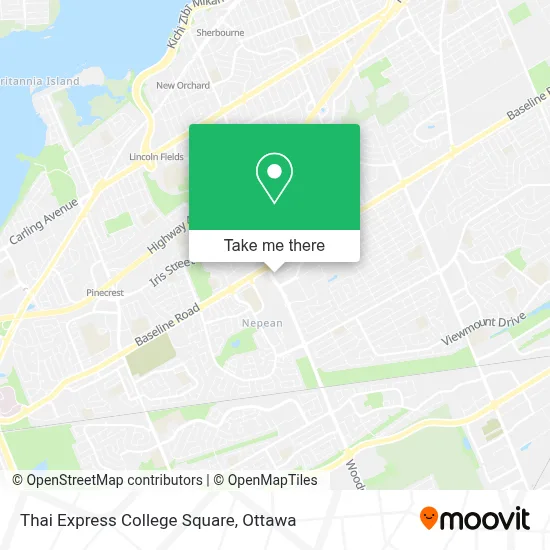 Thai Express College Square map