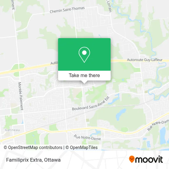 Familiprix Extra map