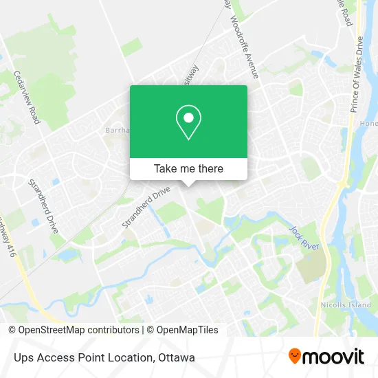 Ups Access Point Location map