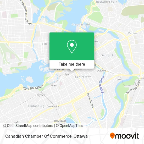 Canadian Chamber Of Commerce map