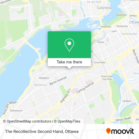 The Recollective Second Hand map