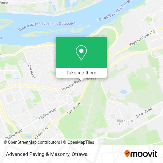 Advanced Paving & Masonry map