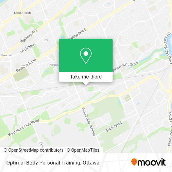 Optimal Body Personal Training map