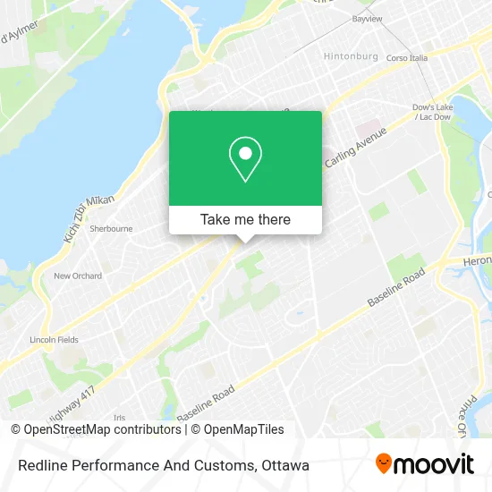 Redline Performance And Customs map
