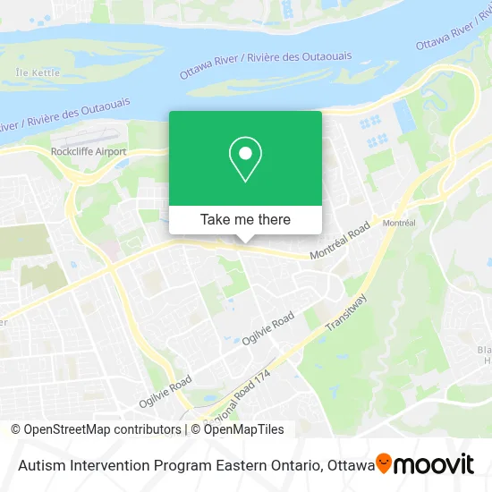 Autism Intervention Program Eastern Ontario map