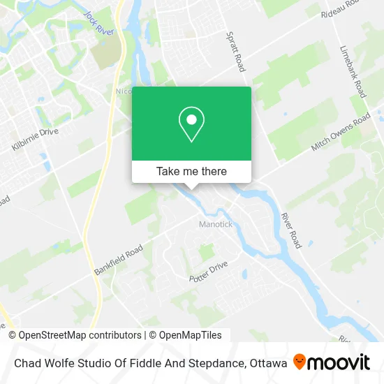 Chad Wolfe Studio Of Fiddle And Stepdance map