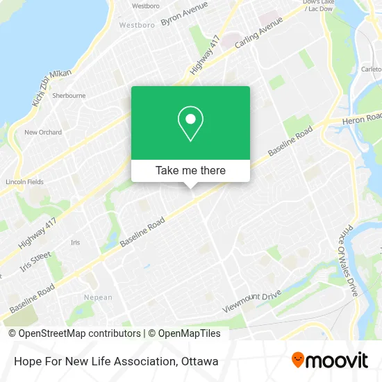 Hope For New Life Association map