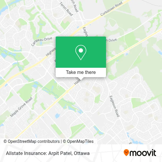 Allstate Insurance: Arpit Patel map