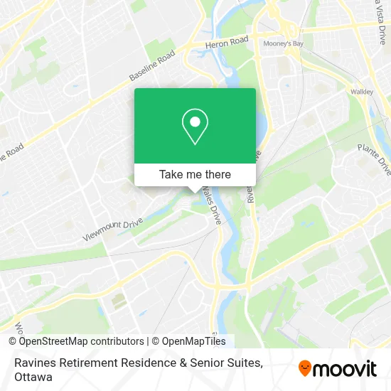 Ravines Retirement Residence & Senior Suites map