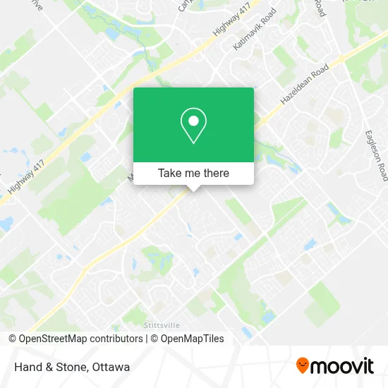 Hand & Stone map