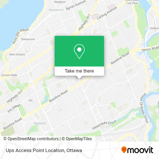 Ups Access Point Location map