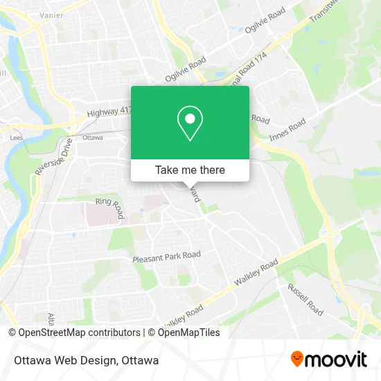 Ottawa Web Design map