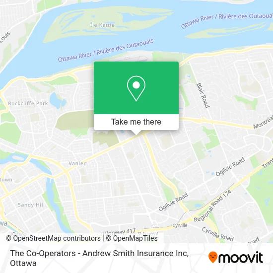 The Co-Operators - Andrew Smith Insurance Inc map
